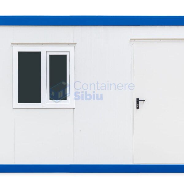 container birou sibiu 4metri 1geam albastru