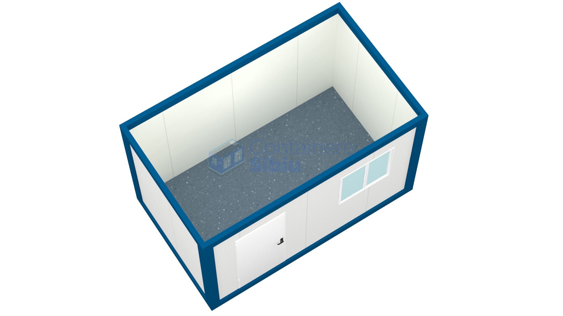 container birou sibiu 4metri 1geam albastru1