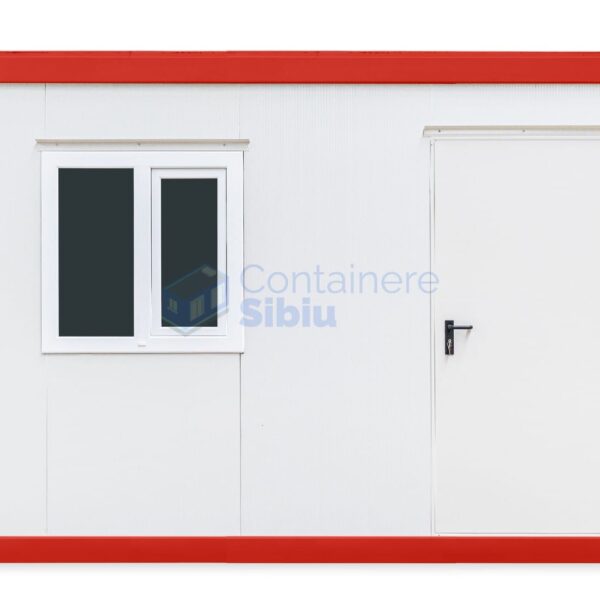 container birou sibiu 4metri 1geam rosu