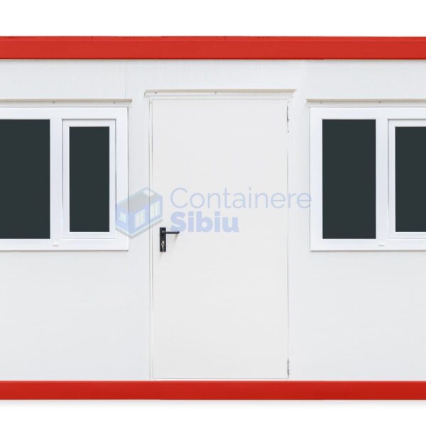 container birou sibiu 4metri 2geamuri rosu