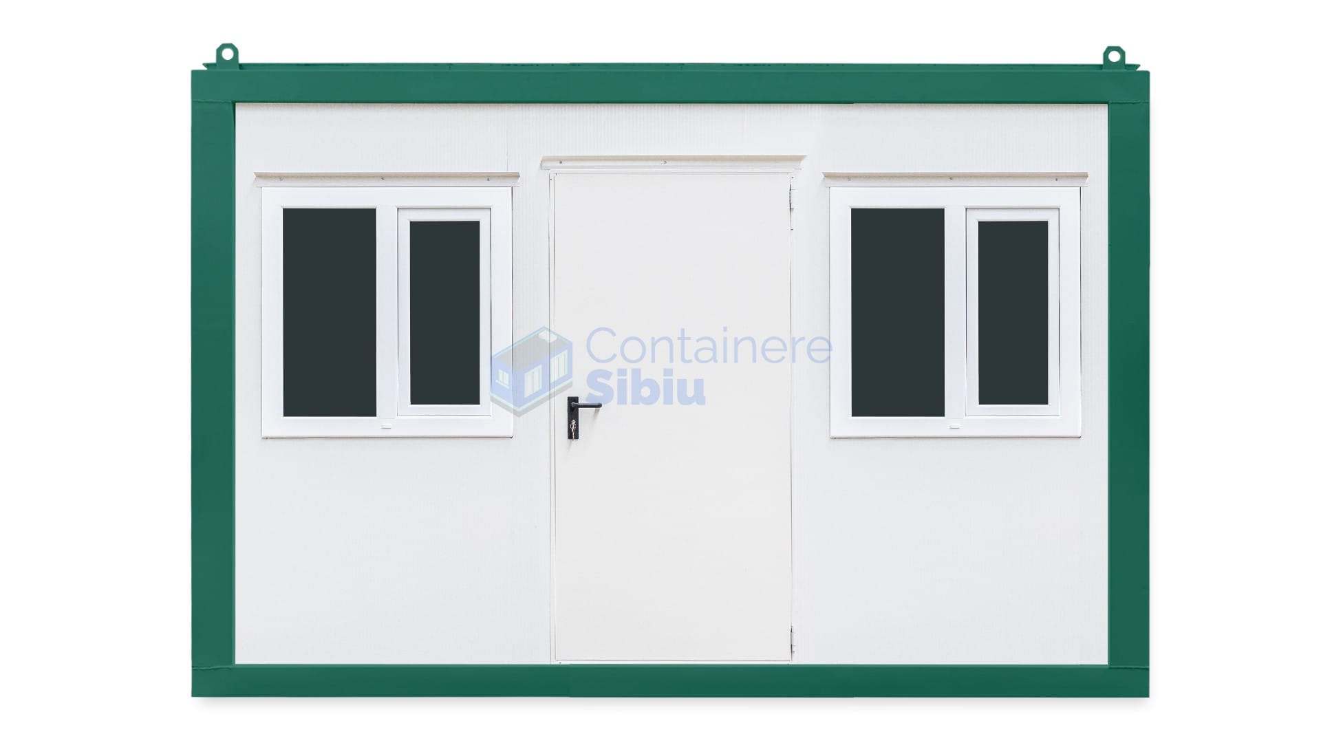 container birou sibiu 4metri 2geamuri verde