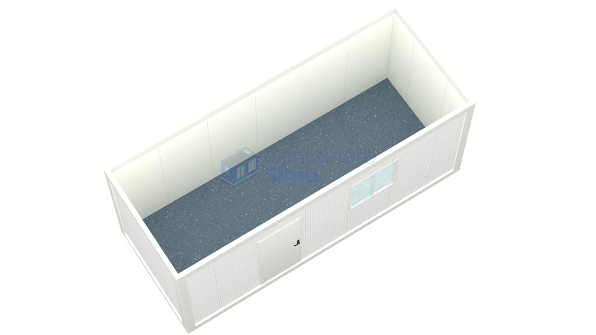 container birou sibiu 6metri 1geam alb2