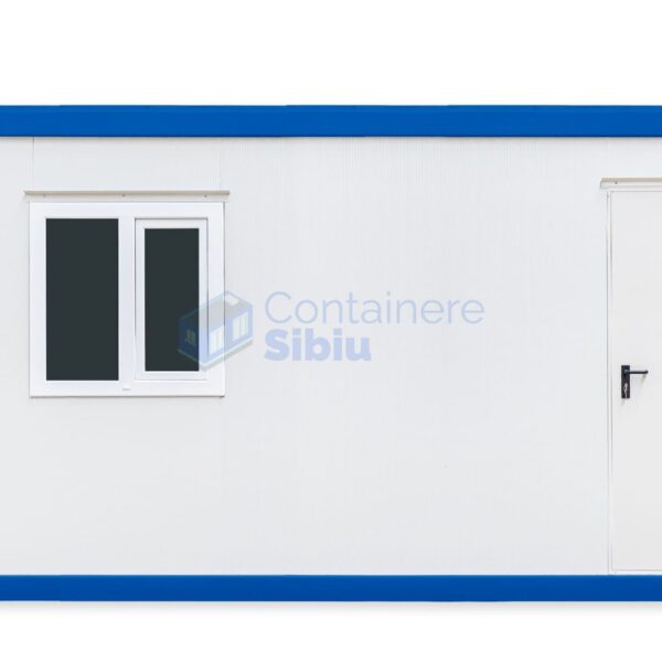 container birou sibiu 6metri 1geam albastru