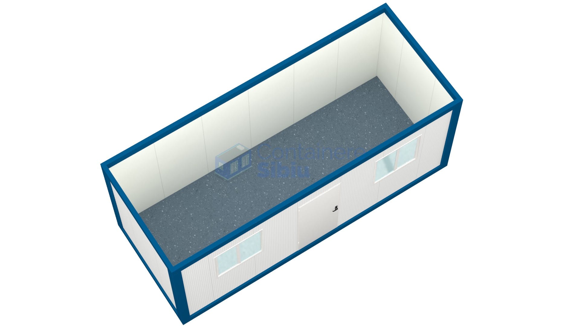 container birou sibiu 6metri 2geamuri albastru2