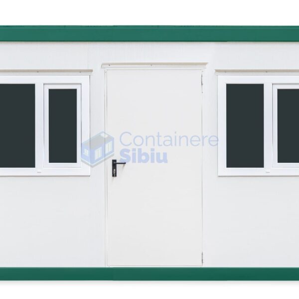 container santier sibiu 4metri 2geamuri verde