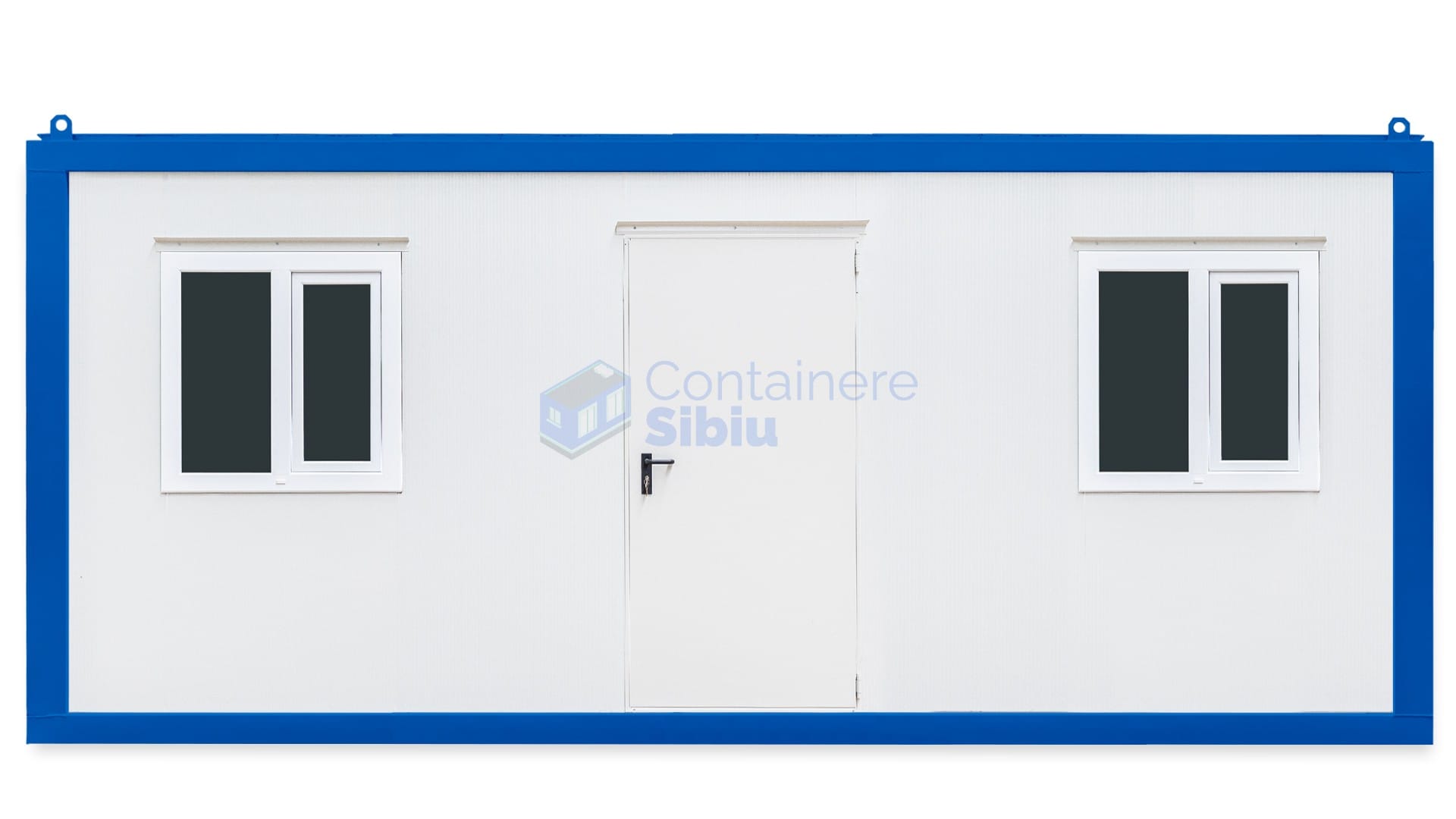 container santier sibiu 6metri 2geamuri albastru